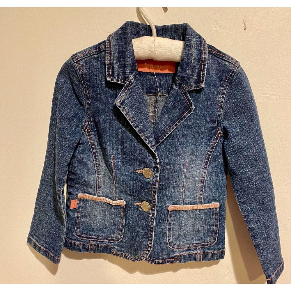 Bongo Girls 4T Jean Tailored Jacket bedazzled gold